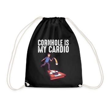 Pickleball Racket Pickle Ball I Dont Alway Play - Drawstring Bag - black - Front