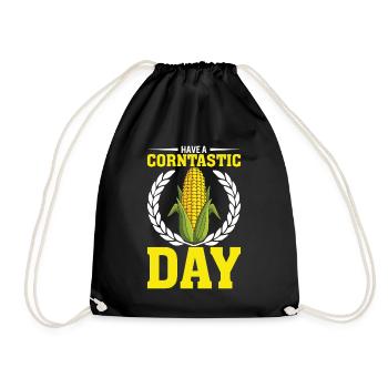 Have a corntastic day - Drawstring Bag - black - Front