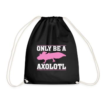 Juste être un axolotl - Sac de sport léger - noir - Devant