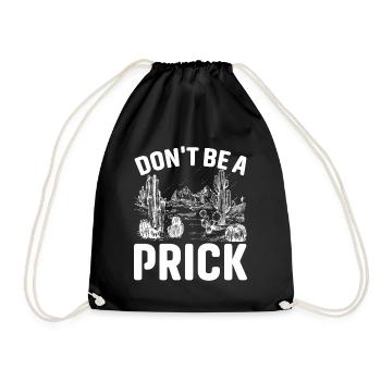 Don't be an asshole - Drawstring Bag - black - Front