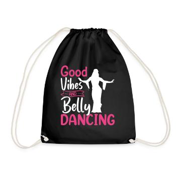 Funny Belly Dancer, Belly Dancing Quotes Dancer - Drawstring Bag - black - Front
