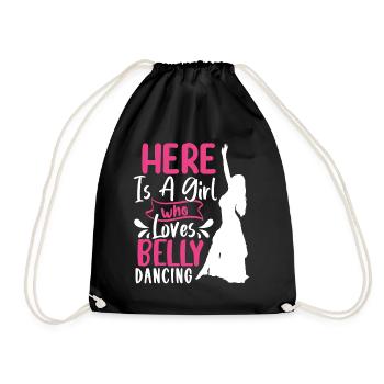 Funny Belly Dancer, Belly Dancing Quotes Dancers - Turnbeutel - Schwarz - Vorne