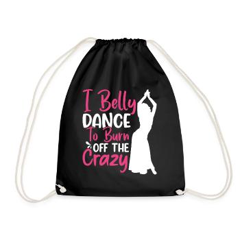 Funny Belly Dancer Belly Dancing Quotes Hop Dancer - Drawstring Bag - black - Front