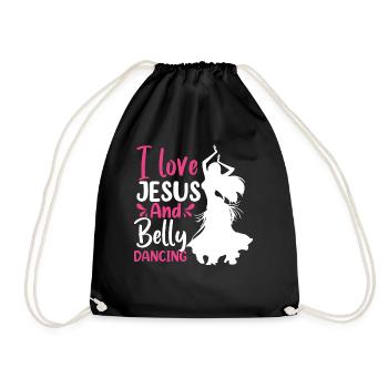 Belly Dancing Quotes Hop Dancer Funny Belly Dancer - Drawstring Bag - black - Front