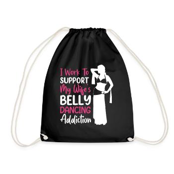 Citations de danse drôles Danseur drôle Raqs sharqi Swing - Sac de sport léger - noir - Devant