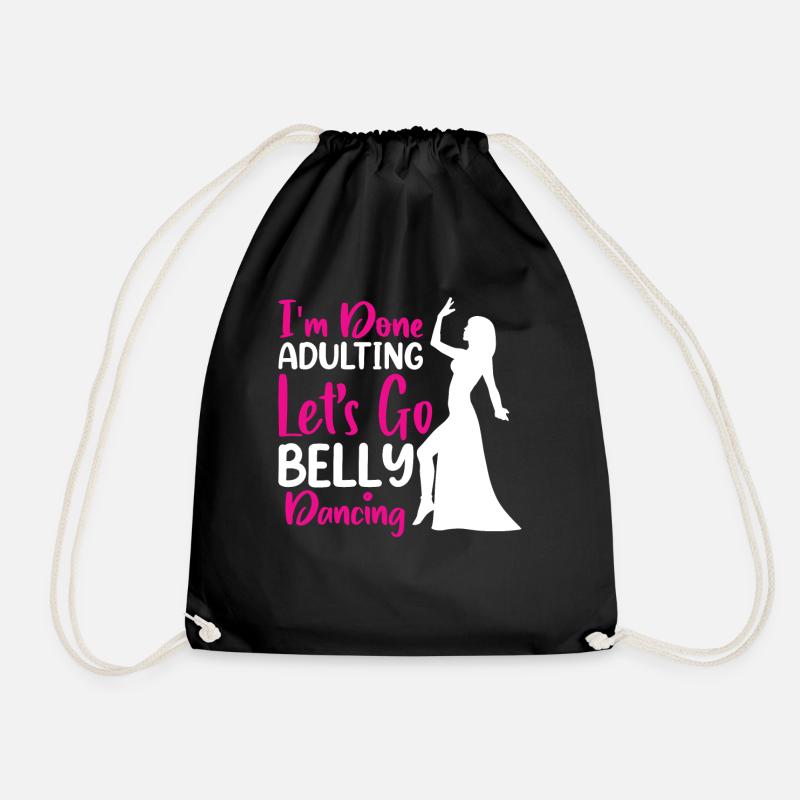 Funny Dance Quotes Funny Dancer Raqs sharqi Swing - Drawstring Bag - black