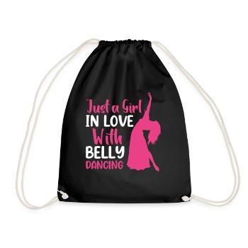 Funny Belly Dancer, Swing Dancer Hip Ballet Dancer - Turnbeutel - Schwarz - Vorne