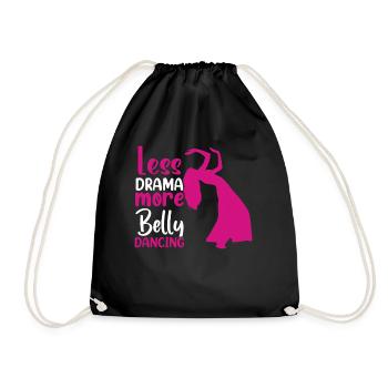 Funny Belly Dancer Belly Dancing Quotes Hop Dancer - Drawstring Bag - black - Front