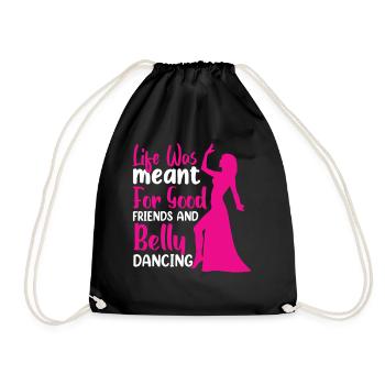 Citations de danse drôles Danseur drôle Raqs sharqi Swing - Sac de sport léger - noir - Devant