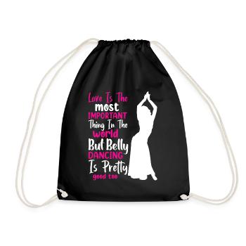 Funny Dance Quotes Funny Dancer Raqs sharqi Swing - Drawstring Bag - black - Front