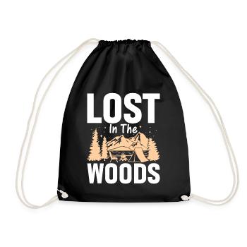 Perdu dans les bois - Sac de sport léger - noir - Devant