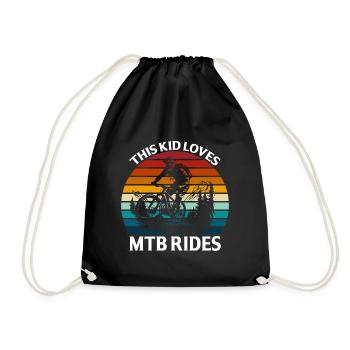 Dieses Kind Liebt Mtb-Fahrten - Turnbeutel - Schwarz - Vorne