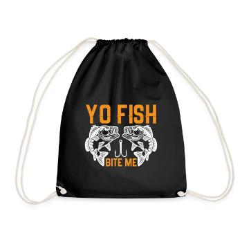 Yo, poisson, mords-moi - Sac de sport léger - noir - Devant