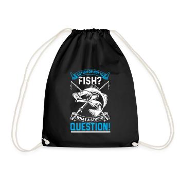Pêcher ou ne pas pêcher ? Quelle question stupide - Sac de sport léger - noir - Devant