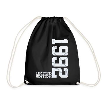 34TH BIRTHDAY LIMITED EDITION 1992 - Drawstring Bag - black - Front