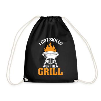 J’ai des compétences sur le gril - Sac de sport léger - noir - Devant