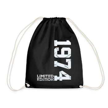 52ND BIRTHDAY LIMITED EDITION 1974 - Drawstring Bag - black - Front