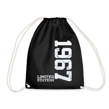 59TH BIRTHDAY LIMITED EDITION 1967 - Drawstring Bag - black - Front