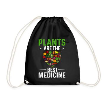 Les plantes sont le meilleur remède - Sac de sport léger - noir - Devant