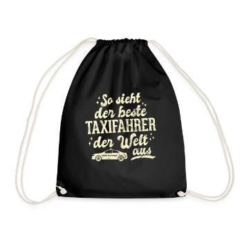 Taxifahrer Freundlichkeit und guter Kundenservice - Turnbeutel - Schwarz - Vorne