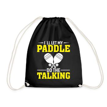 Je laisse ma pagaie parler - Sac de sport léger - noir - Devant