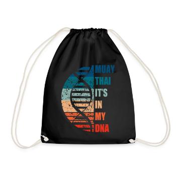 Muay Thai c’est dans mon ADN - Sac de sport léger - noir - Devant