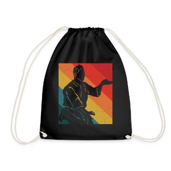 Wing Chun Kung Fu - Sac de sport léger - noir - Devant