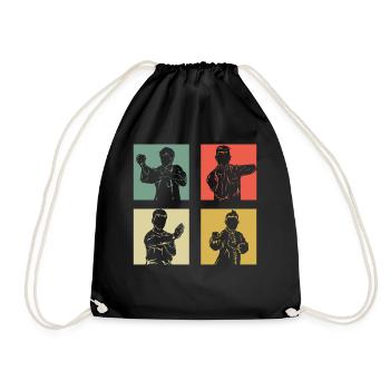 Wing Chun Kung Fu - Sac de sport léger - noir - Devant
