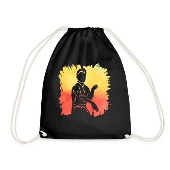 Wing Chun - Sac de sport léger - noir - Devant