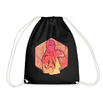 Wing Chun - Sac de sport léger - noir - Devant