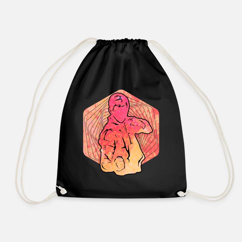 Wing Chun - Drawstring Bag - black