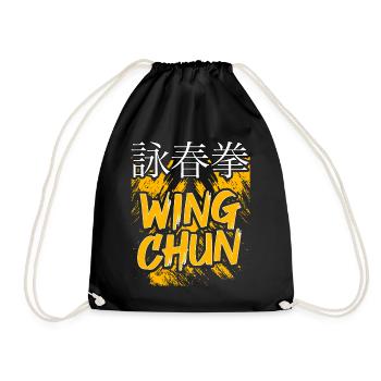 Wing Chun - Sac de sport léger - noir - Devant