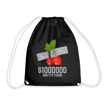 Ruban adhésif canneberge Fruit amant citation drôle - Sac de sport léger - noir - Devant