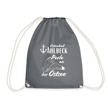 Ahlbeck Baltic Sea resort and pearl on the Baltic Sea - Drawstring Bag - grey - Front