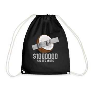 Ruban adhésif noix de amateur de fruits citation drôle - Sac de sport léger - noir - Devant
