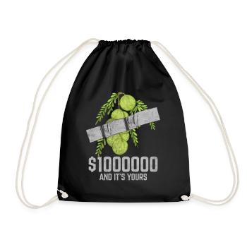Ruban adhésif groseille à maquereau Fruit amant citation drôle - Sac de sport léger - noir - Devant