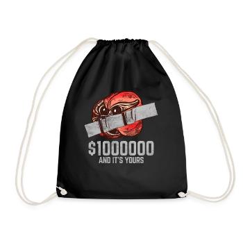 Ruban adhésif Ackee Fruit Lover citation drôle - Sac de sport léger - noir - Devant