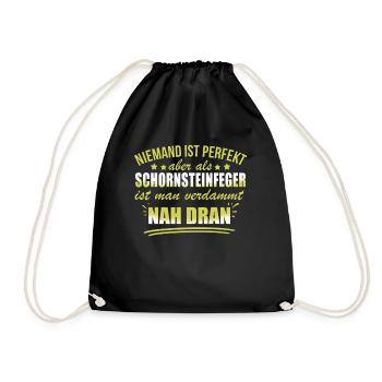 Lustige Schornsteinfeger Beruf Arbeit Kaminkehrer - Drawstring Bag - black - Front