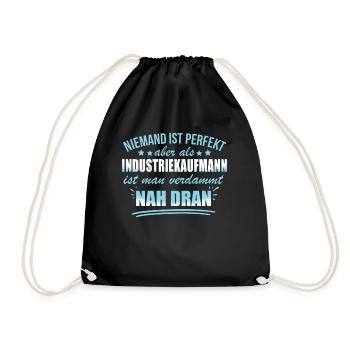 Lustige Industriekaufmann Beruf Arbeit Verwaltung - Drawstring Bag - black - Front