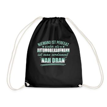 Lustige Automobilkaufmann Beruf Verkauf Autos - Drawstring Bag - black - Front
