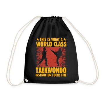 C’est ce qu’est un instructeur de taekwondo de classe mondiale - Sac de sport léger - noir - Devant
