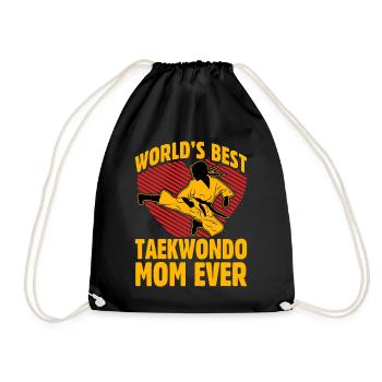 La meilleure maman taekwondo du monde - Sac de sport léger - noir - Devant