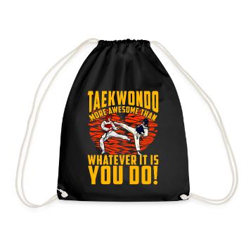Le taekwondo est plus génial que tout ce que vous faites ! - Sac de sport léger - noir - Devant