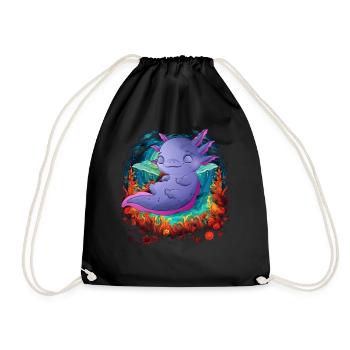 Axolotl - Turnbeutel - Schwarz - Vorne