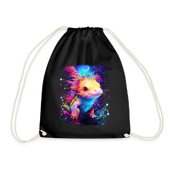 Axolotl - Turnbeutel - Schwarz - Vorne