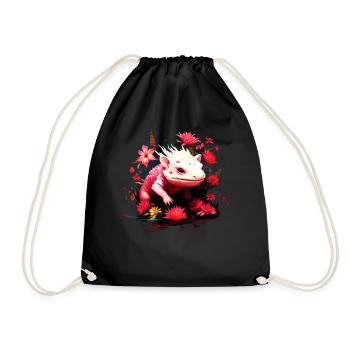 Axolotl - Turnbeutel - Schwarz - Vorne