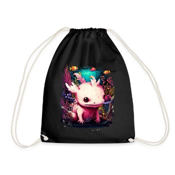 Axolotl - Turnbeutel - Schwarz - Vorne