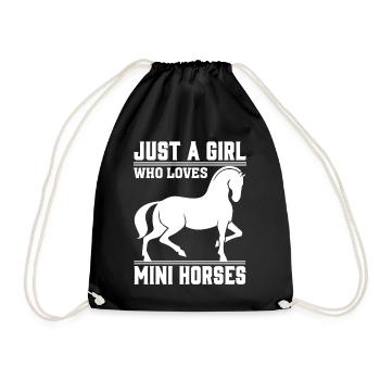 Juste une fille qui aime les chevaux - Sac de sport léger - noir - Devant