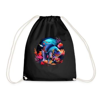 Angelfish - Drawstring Bag - black - Front