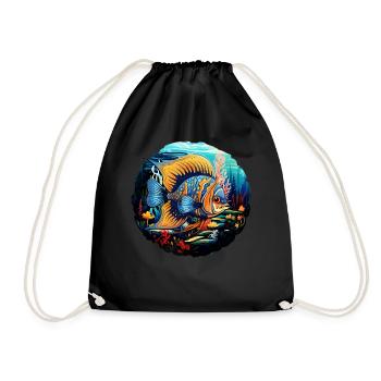 Angelfish - Drawstring Bag - black - Front